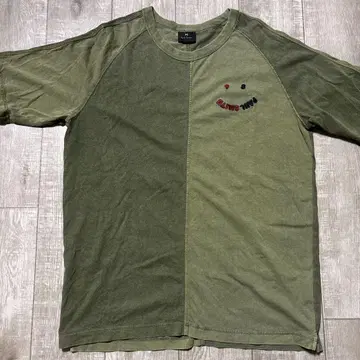 PAUL SMITH 'Happy' 바이컬러 빈티지 티셔츠