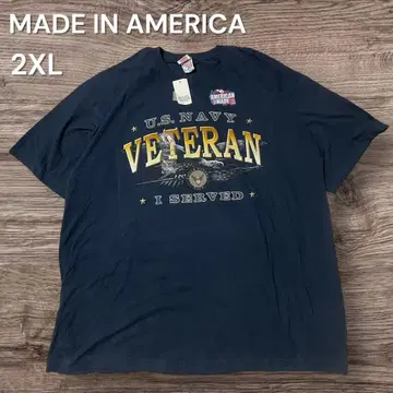 미국제 데드 U.S. NAVY VETERAN 티셔츠 2XL 미국제