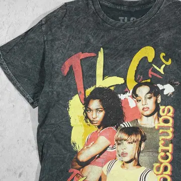 랩 티셔츠 TLC No Scrubs 사진 티셔츠 힙합 R&B 티셔츠