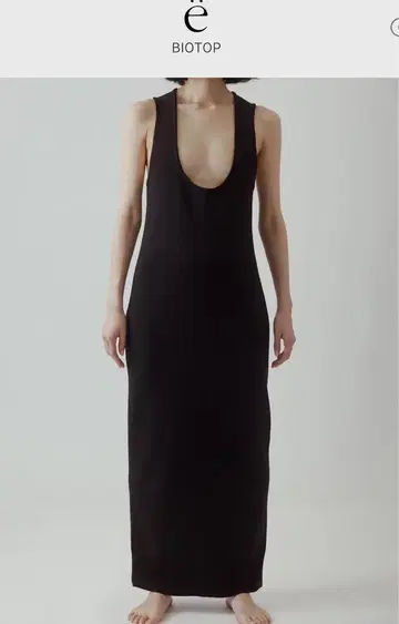 yo BIOTOP Lingerie Long knit dress 사이즈 2