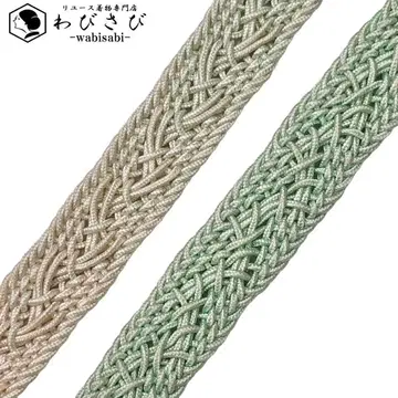일본 정통의상 소품 허리띠 순수 실크 여름 아이템 새싹색 C-6150