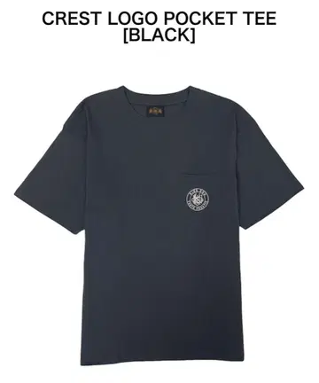 KingGnu CREST LOGO POCKET TEE [BLACK]