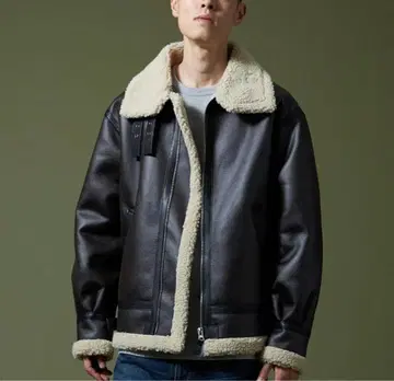 ALPHA B-3 페이크 무스탕 자켓