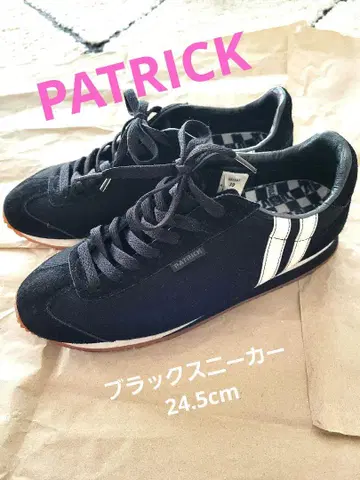 패트릭 스니커즈 블랙 남성용 24.5cm