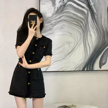 트위드 미니 드레스 미니 원피스 한국