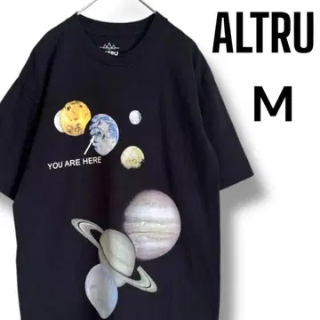 우주 티셔츠 아트 그래픽 ALTRU 구제 의류 90년대 빈티지 블랙