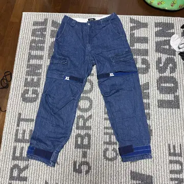 XLARGE 카고 팬츠 데님 블루 34