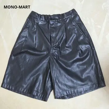 MONO-MART 모노마트 인조 가죽 숏 팬츠 블랙 남성용 M