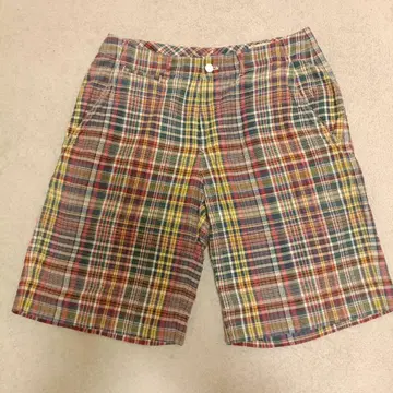 랄프 로렌 인디아 마드라스 체크 숏 팬츠 30