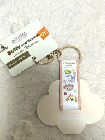 홍콩 디즈니 더피 프렌즈 머리띠 홀더 택 포함 새상품 일본 미발매
