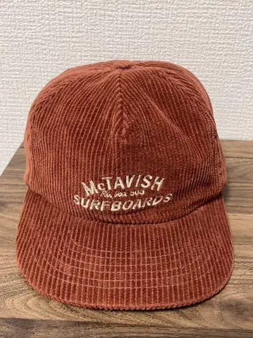 호주 McTavish Surf 서핑 코듀로이 캡 레드