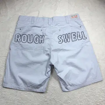 새상품급 rough&swell 숏팬츠 백 로고 프린트 로고 자수 L