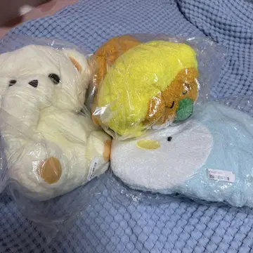 봉제 인형 3개