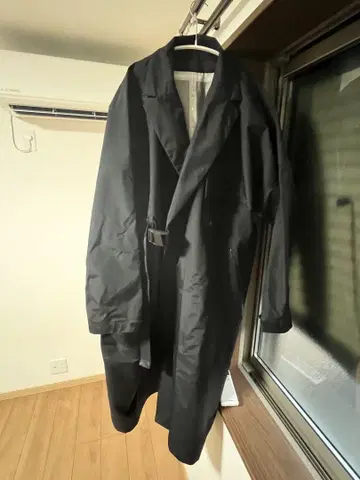 F/CE 2way wrap double breasted 코트 블랙