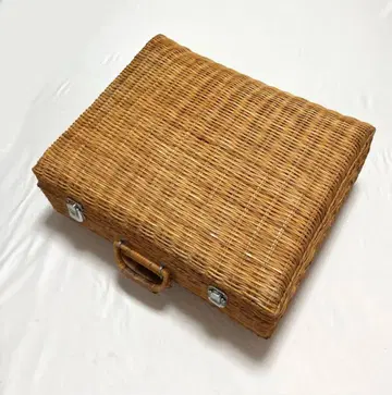 새상품급 쇼와 레트로 바스켓 백
