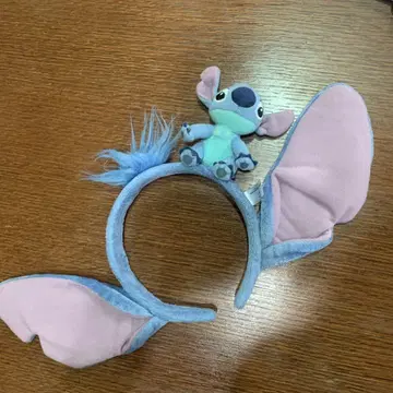 스티치 머리띠 봉제 인형이 달린 머리띠 디즈니랜드