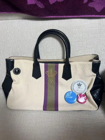 Accessoires 베이지와 블랙 토트백