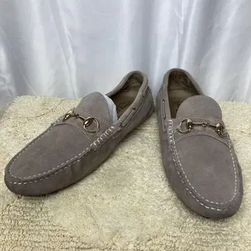 범프 앤 그라인드 27cm 그레이 스웨이드 모카신 로퍼 43