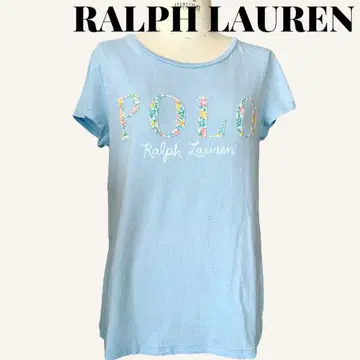 RALPH LAUREN 랄프 로렌 티셔츠 스카이블루 여성용 L