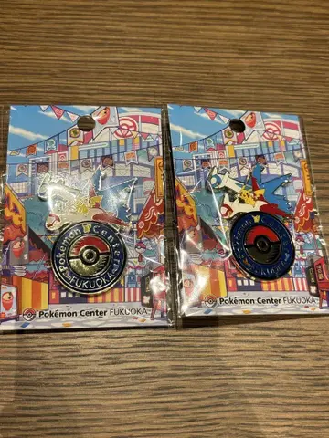 포켓몬 센터 후쿠오카 한정 로고 핀즈 핀 배지 라티아스 2개 세트