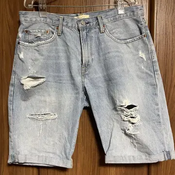데님/데미지 가공/하프 팬츠/GAP