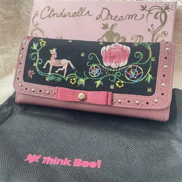 미사용급 Think Bee! 싱크비 장지갑 신데렐라 마차 리본