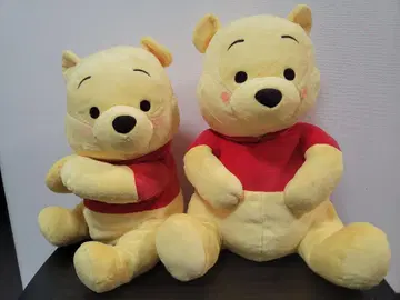 곰돌이 푸 빨간 볼 그랑 봉제 인형 2개 세트