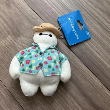 베이맥스 봉제 인형 배지 알로하 셔츠 디즈니 리조트