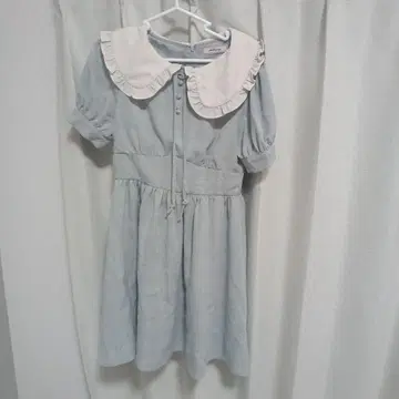 AnkRogue 프릴 옷깃 반팔 원피스