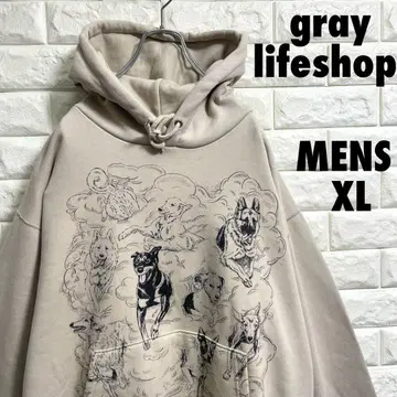 새상품급 gray lifeshop 풀오버 후드티 남성용 XL 사이즈