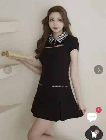 Randy 랜디 깅엄 도킹 A 라인 원피스