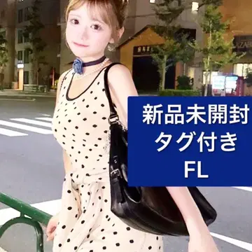 미개봉 새상품 다리치 darich 허리 마크 도트 니트 미니 원피스 FL