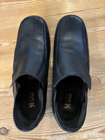 Jean Paul Gaultier 블랙 가죽 슬립온