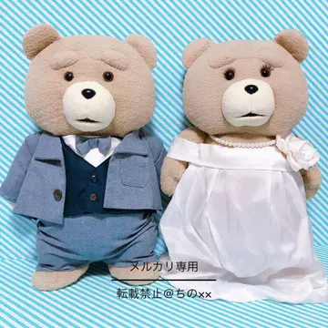 Ted 테드 결혼식 웰컴 인형 양복 신랑 신부 페어 봉제 인형