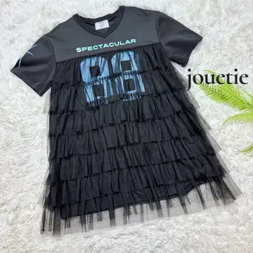 jouetie 쥬에티 넘버링 튤 도킹 원피스 M
