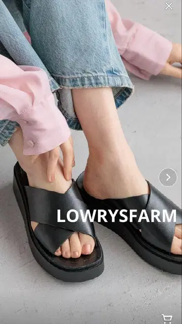 택 포함 LOWRYSFARM 칸도 핏 크로스