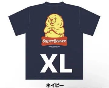 SUPER BEAVER 아메리칸 비버 티셔츠 XL 네이비