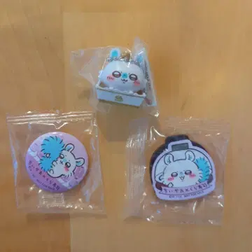 치이카와 쿠라스시 모몽가 3개 세트 (피규어 & 마그넷 시트 & 캔뱃지)