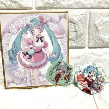 VOCALOID 하츠네 미쿠 색지 캔뱃지 스티커 묶음 판매