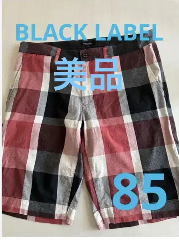 BLACK LABEL CRESTBRIDGE 체크 무늬 숏 하프 팬츠 L