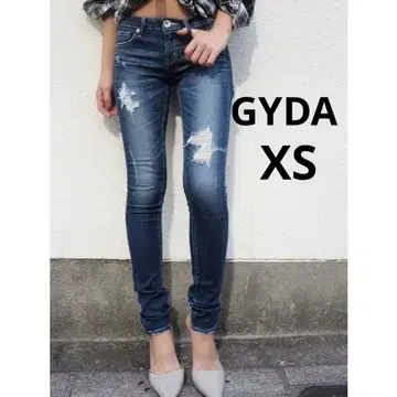 GYDA BACK RIPPED 스키니 데님 데미지 S