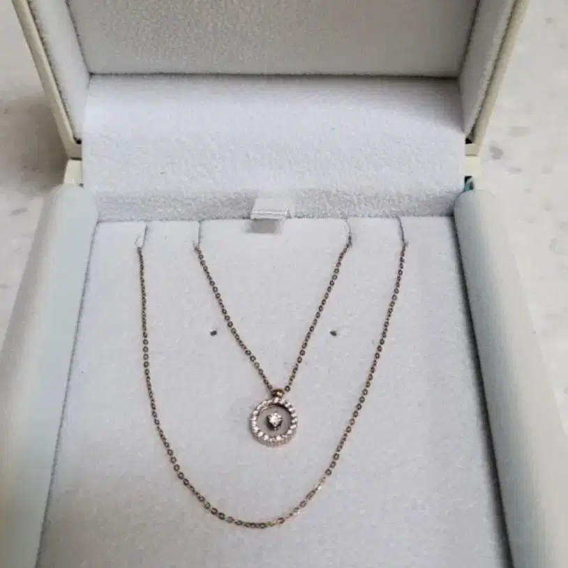 ◆STONEHENgE◆ Braid 14K Necklace SA25A36U4R SAG-25A36U-N4RC Shy Creation Diamond Necklace 1/20 ct tw Round 14K Yellow