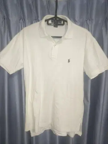 Ralph Lauren 화이트 피케 셔츠 S