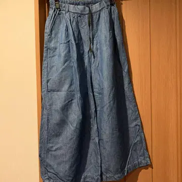 선 밸리 코튼 린넨 데님 팬츠