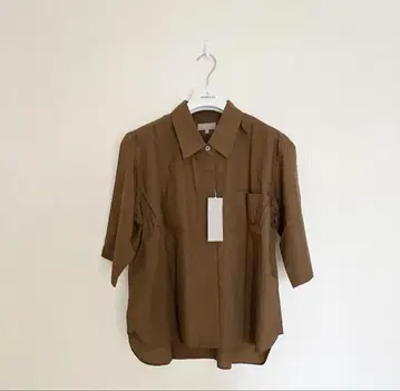 마가렛 호웰 브라운 반팔 셔츠 미사용품