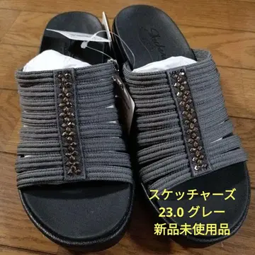 스케쳐스 ArchFit 그레이 샌들 23cm