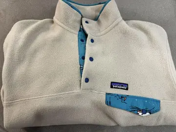 Patagonia Synchilla 플리스 자켓 M 사이즈 크림색