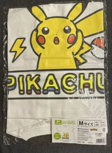 포켓몬 센터 한정판 PIKACHU 축광 프린트 티셔츠 미개봉 새상품