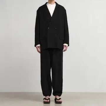 그라프 페이퍼 Linen Cupro Double Jacket 그레이 3