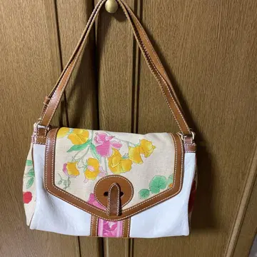 레오나르 꽃무늬 디자인 숄더백